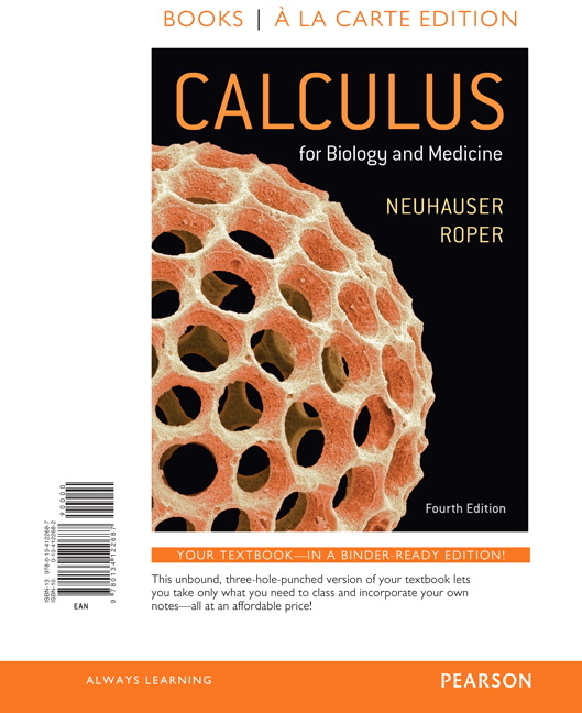 Cover of Calculus for Biology and Medicine