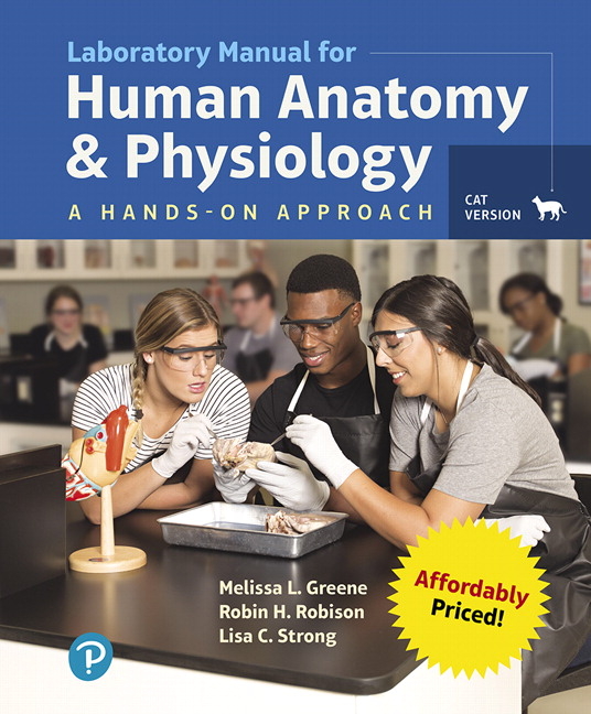 Cover of Laboratory Manual for Human Anatomy & Physiology: A Hands-On Approach, Cat Version