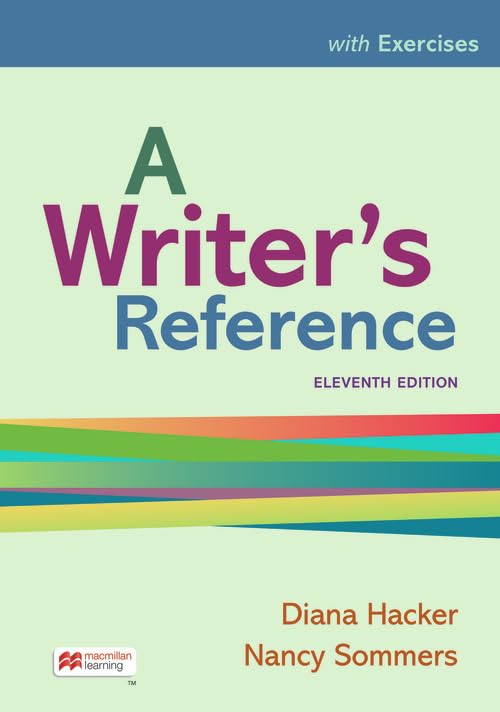 Cover of A Writer's Reference with Exercises