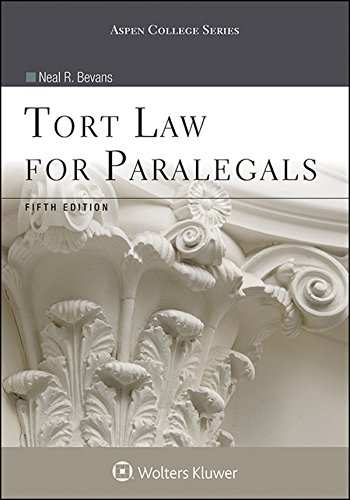 Cover of Tort Law for Paralegals (Aspen College Series)