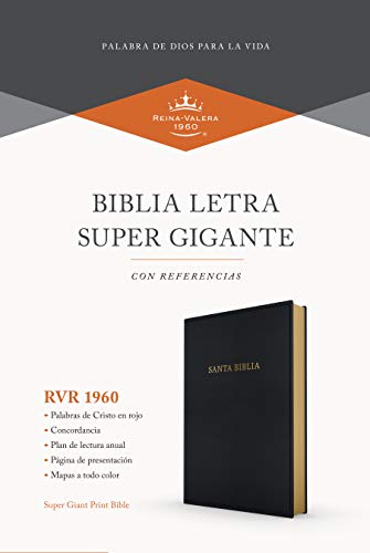 Cover of RVR 1960 Biblia letra súper gigante, negro imitación piel (Spanish Edition)