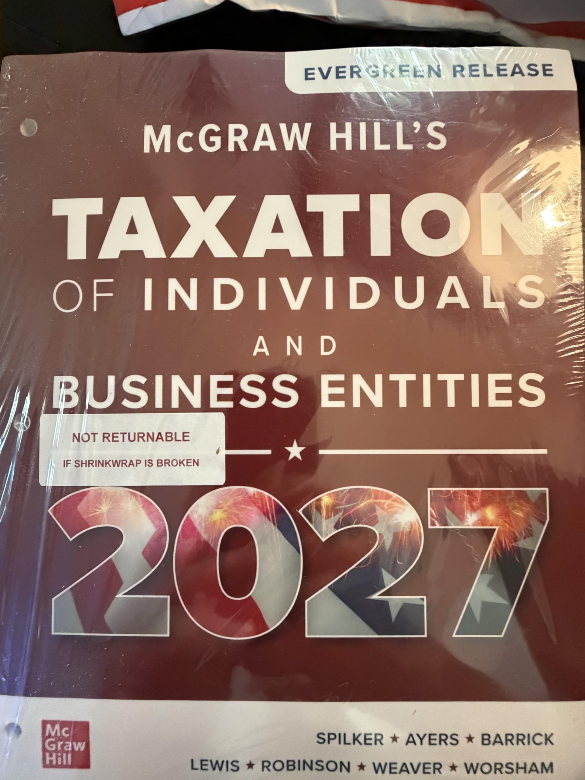 Cover of Loose Leaf McGraw Hill's Taxation of Individuals and Business Entities 2027: Evergreen Release