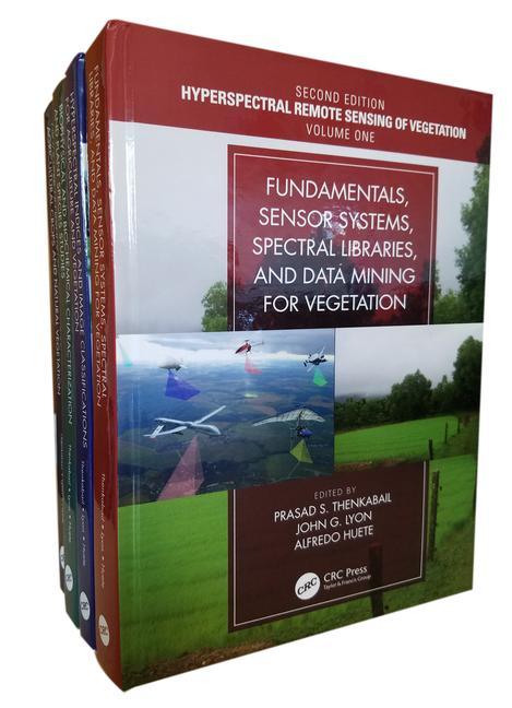 Cover of Hyperspectral Remote Sensing of Vegetation, Second Edition, Four Volume Set