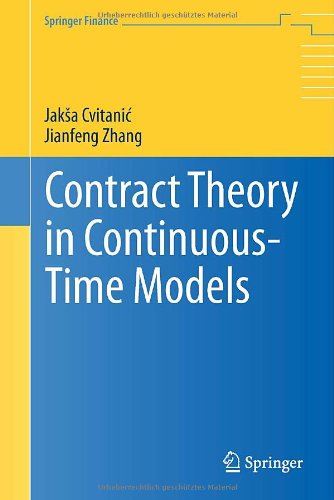 Cover of Contract Theory in Continuous-Time Models (Springer Finance)