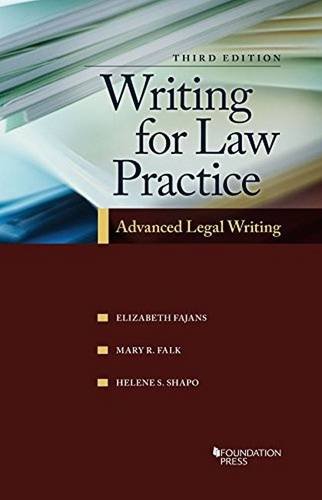 Cover of Writing for Law Practice: Advanced Legal Writing (Revised)