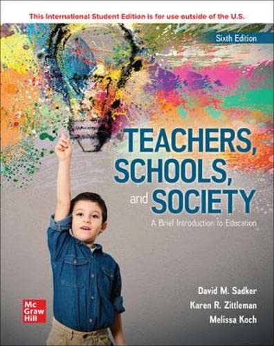 Cover of ISE Teachers, Schools, and Society: A Brief Introduction to Education (ISE HED B&B EDUCATION)