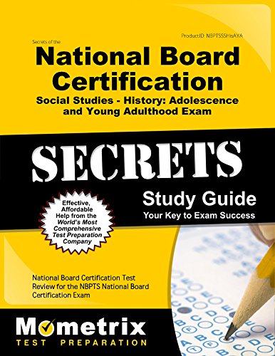 Cover of Secrets of the National Board Certification Social Studies - History: Adolescence and Young Adulthood Exam Study Guide: National Board Certification ... the NBPTS National Board Certification Exam