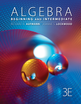 Cover of Algebra: Beginning and Intermediate