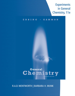 Cover of Lab Manual Experiments in General Chemistry