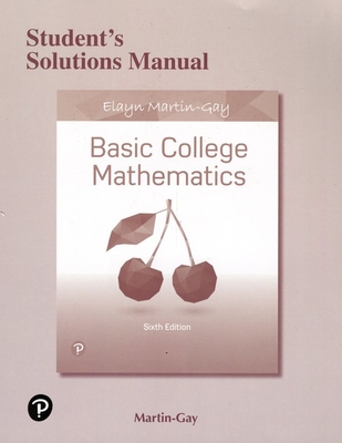 Cover of Student Solutions Manual for Basic College Mathematics