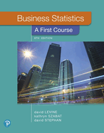 Cover of Business Statistics: A First Course