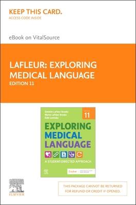 Cover of Exploring Medical Language Elsevier eBook on Vitalsource (Retail Access Card): A Student-Directed Approach