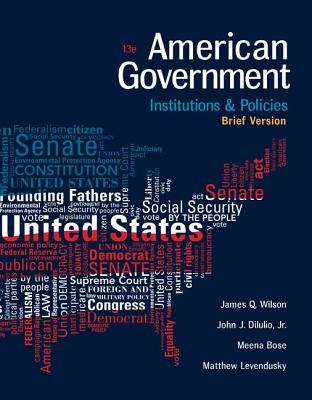 Cover of American Government: Institutions and Policies, Brief Version