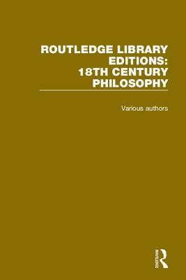 Cover of Routledge Library Editions: 18th Century Philosophy