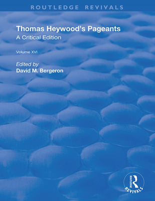 Cover of Thomas Heywood's Pageants
