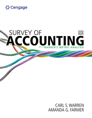 Cover of Bundle: Survey of Accounting, 9th + Cnowv2, 1 Term Printed Access Card