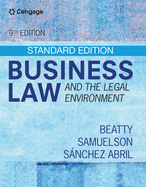 Cover of Business Law and the Legal Environment - Standard Edition