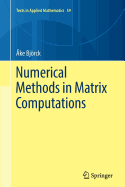 Cover of Numerical Methods in Matrix Computations (Softcover Reprint of the Original 1st 2015)
