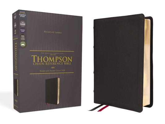 Cover of Nasb, Thompson Chain-Reference Bible, Genuine Leather, Calfskin, Black, 1995 Text, Red Letter, Comfort Print