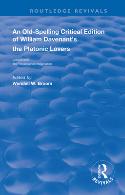 Cover of William Davenant's the Platonic Lovers