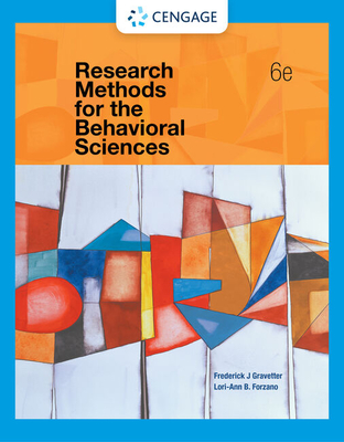 Cover of Research Methods for the Behavioral Sciences