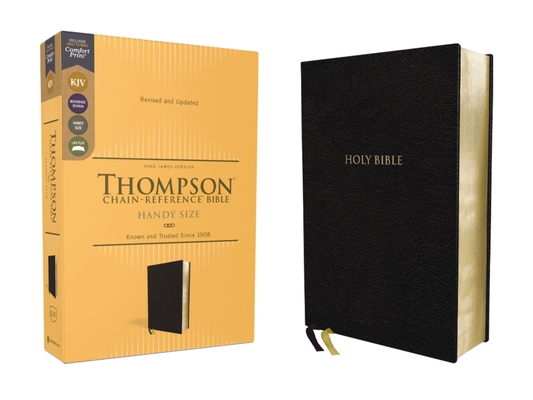 Cover of Kjv, Thompson Chain-Reference Bible, Handy Size, European Bonded Leather, Black, Red Letter, Comfort Print