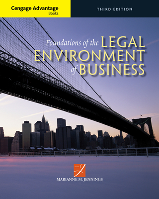 Cover of Cengage Advantage Books: Foundations of the Legal Environment of Business