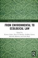 Cover of From Environmental to Ecological Law