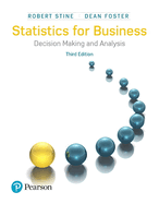 Cover of Statistics for Business: Decision Making and Analysis