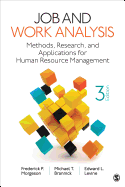 Cover of Job and Work Analysis: Methods, Research, and Applications for Human Resource Management