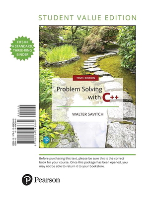 Cover of Problem Solving with C++ (Student Value)