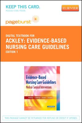Cover of Evidence-Based Nursing Care Guidelines - Elsevier eBook on Vitalsource (Retail Access Card): Medical-Surgical Interventions