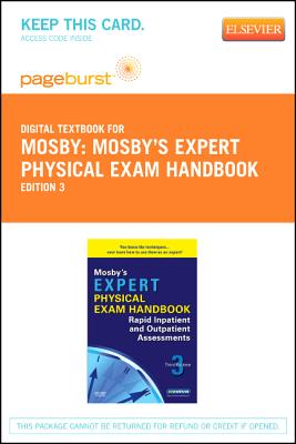Cover of Mosby's Expert Physical Exam Handbook - Elsevier eBook on Vitalsource (Retail Access Card): Rapid Inpatient and Outpatient Assessments