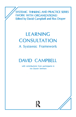 Cover of Learning Consultation: A Systemic Framework