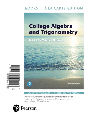 Cover of College Algebra and Trigonometry