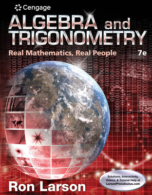 Cover of Bundle: Algebra and Trigonometry: Real Mathematics, Real People, 7th + Student Solutions Manual