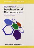 Cover of Mylab Math for Squires/Wyrick Developmental Math: Basic Math, Introductory Algebra, and Intermediate Algebra - 24 Month Access Card