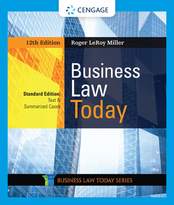 Cover of Bundle: Business Law Today, Standard: Text & Summarized Cases, Loose-Leaf Version, 12th + Mindtap, 1 Term Printed Access Card