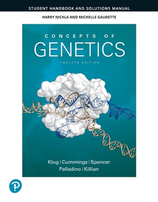 Cover of Student Handbook and Solutions Manual for Concepts of Genetics