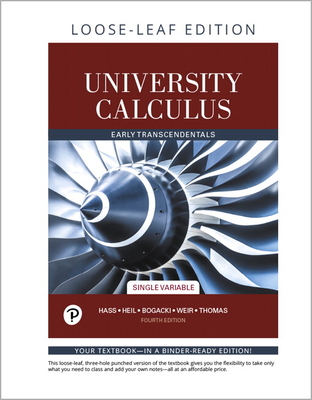 Cover of University Calculus: Early Transcendentals, Single Variable
