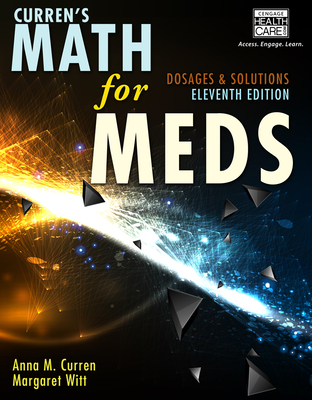 Cover of Curren's Math for Meds: Dosages and Solutions