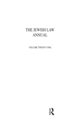 Cover of Jewish Law Annual Volume 21