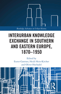 Cover of Interurban Knowledge Exchange in Southern and Eastern Europe, 1870-1950