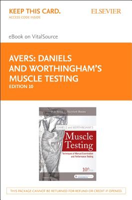 Cover of Daniels and Worthingham's Muscle Testing Elsevier eBook on Vitalsource (Retail Access Card): Daniels and Worthingham's Muscle Testing Elsevier eBook