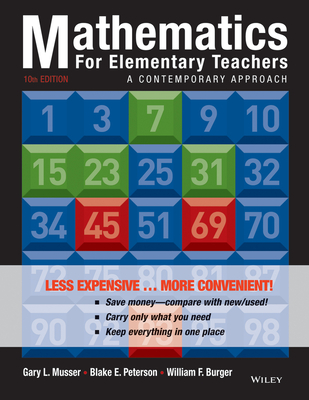 Cover of Mathematics for Elementary Teachers: A Contemporary Approach