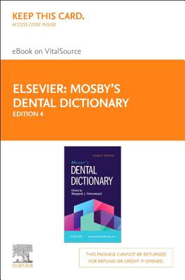 Cover of Mosby's Dental Dictionary Elsevier eBook on Vitalsource (Retail Access Card)