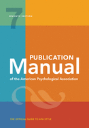 Cover of Publication Manual (Official) 7th Edition of the American Psychological Association