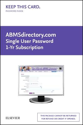 Cover of Abmsdirectory.com Single User - Password 1-Yr Sub