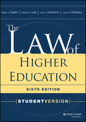 Cover of The Law of Higher Education, Student Version