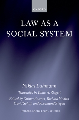 Cover of Law as a Social System